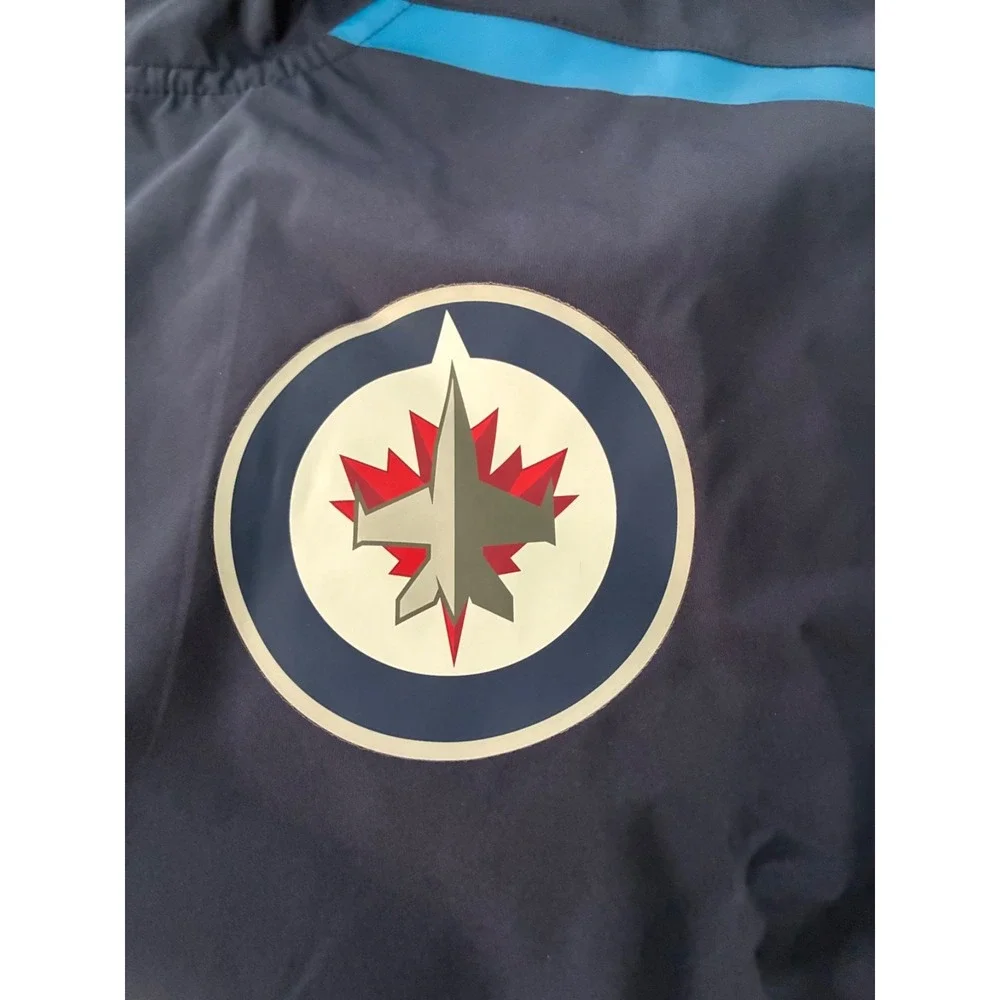 Men's 3XL NWT Winnipeg‎ Jets Fanatics Authentic Rinkside Anorak 1/4 Zip Jacket